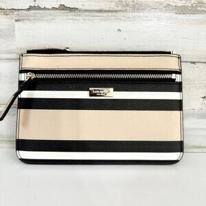 Kate Spade Shore Street Ottoman Stripe Tinie Wristlet Clutch Wallet